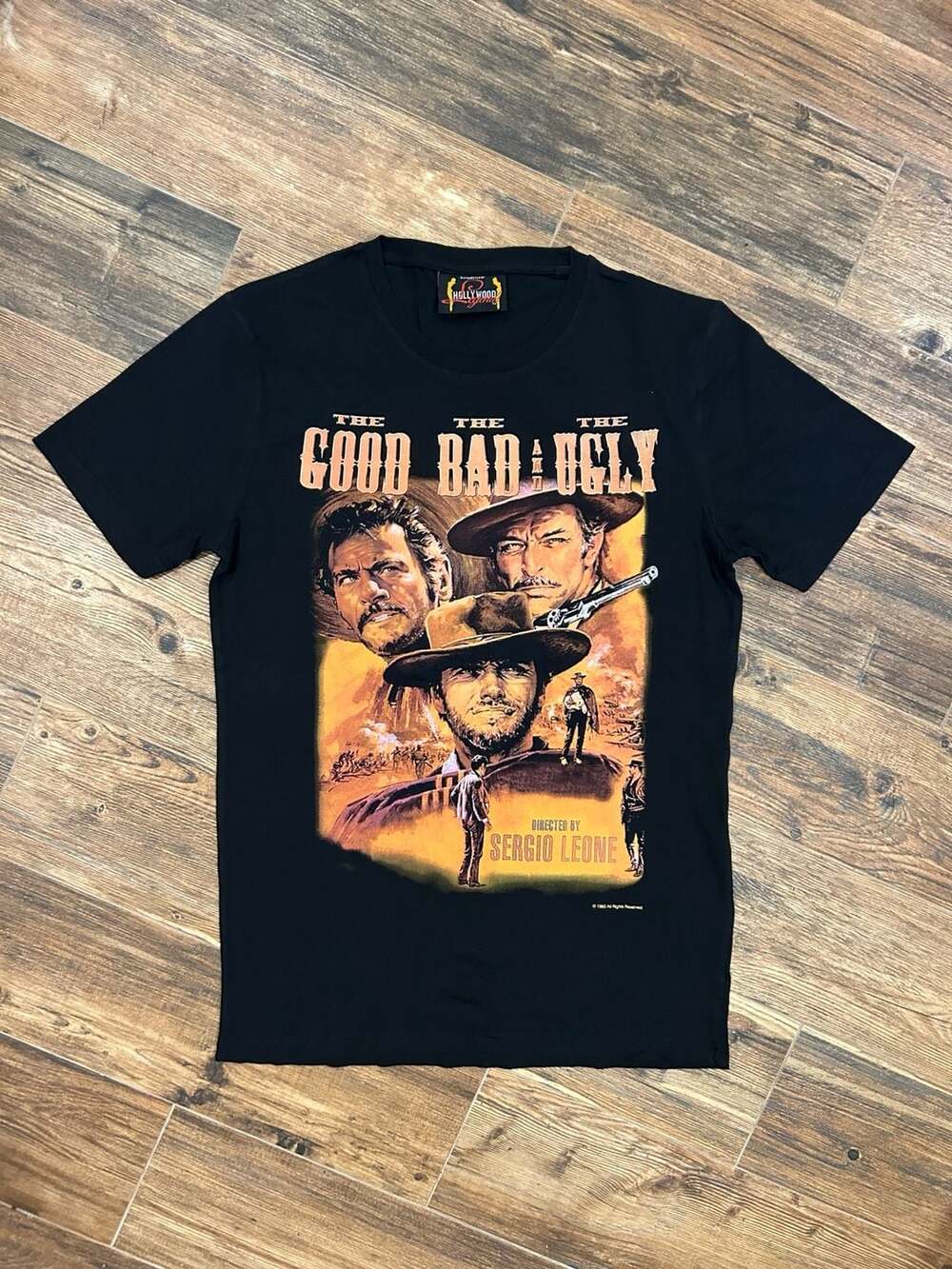 Hollywood Legends The Good Bad and Ugly Movie Graphic T-Shirt NWOT Deadstock